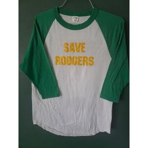 Vintage Y2K Augusta Sportswear 3/4 Raglan tshirt (Green Bay, Aaron Rodgers)